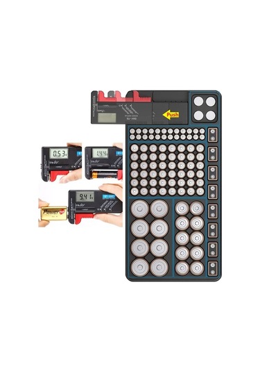 Maoyaya Pil Kutusu - Bt168 Pil Test Cihazı İle Pil Depolama Kutusu. 9v
