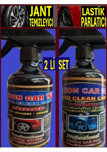Lastik Parlatıcı 500 Ml + Jant Temizleyici 500 Ml 2 Li Set