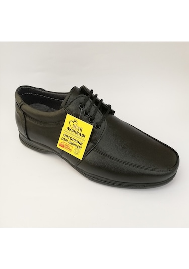 Hakiki Deri Ortopedik Erkek Ayakkabı (399926918) Siyah