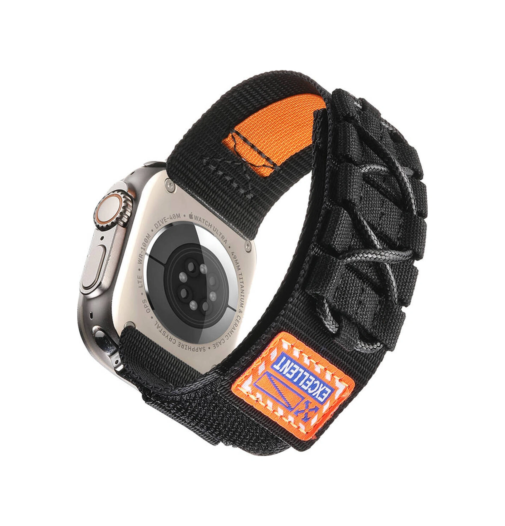 Adige Apple Watch 11 46mm Kordon Kayış Orbital Kumaş Nylon