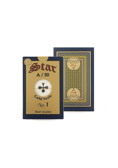 Star Gold Iskambil Briç Oyun Kağıdı 1 Deste A-K-Q-J