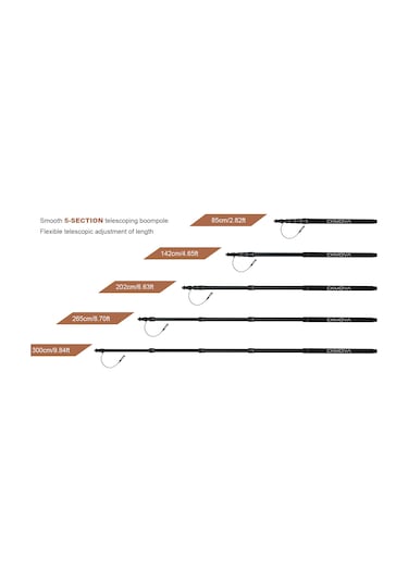 Ckmova BP30A Profesyonel Alüminyum Boompole 85 – 300 CM