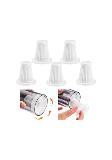 Fortunelane Ly002dl Modeli Süpürge Filtresi 10 Adet, 51.4x53x28mm