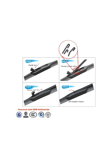 Mazda 323 Sedan Silecek 1989-1997 530 MM/450 MM