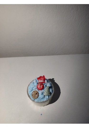 Yeni Yıl Temalı Kış Dağı Mumu