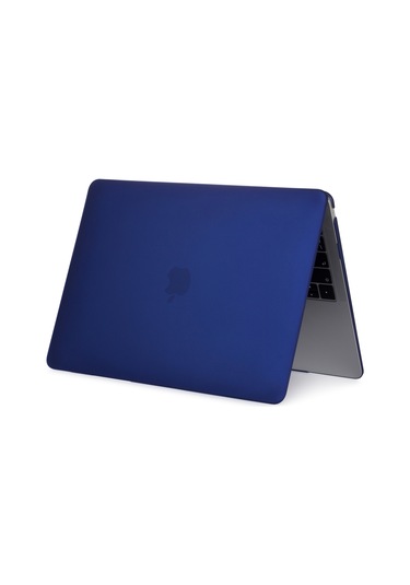 Cbtx Mat Plastik Ön ve Arka Koruyucu MacBook Air 13.3" Laptop Kılıfı  Siyah Mavisi