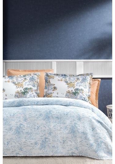 Yataş Martina Çift Kişilik Pike Takımı - Mavi