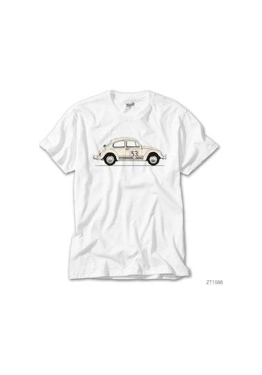 Volkswagen The Beetle 53 Beyaz Tişört Beyaz