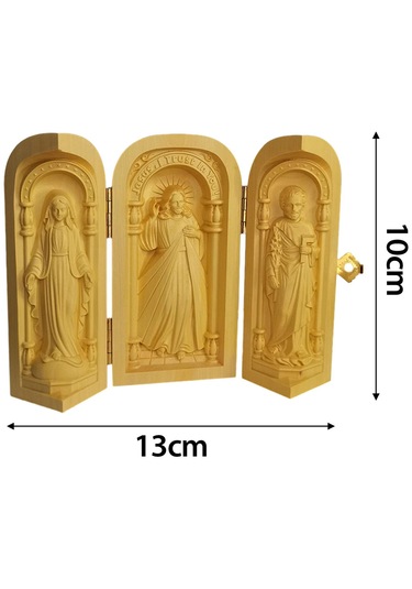 Dolıty Ahşap Oyma Süsler Oturma Odası Ofisi Için Küçük 13cmx10cm