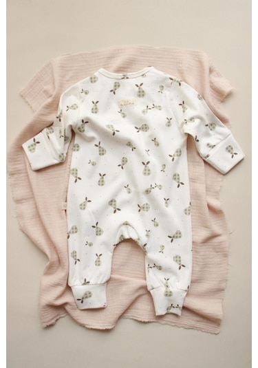Oh La La Koala Armut Baby Fluff Serisi Fermuarlı Tulum Ekru