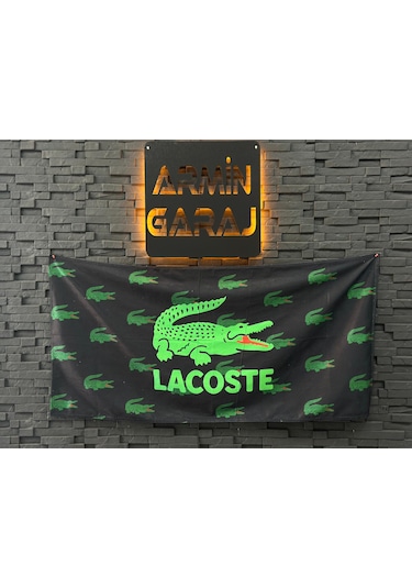 Lacoste Siyah Büyük Boy Havlu