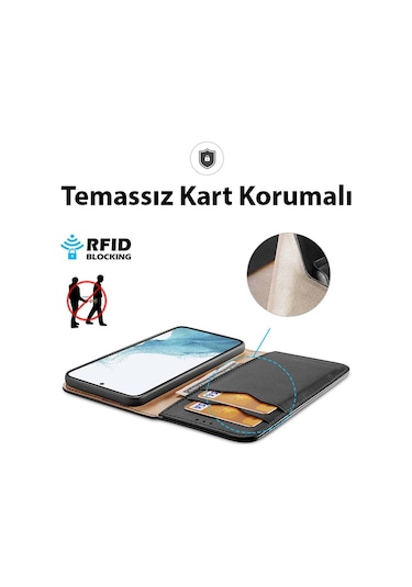 Dux Ducis Sm Galaxy S23 Kılıf Mıknatıslı Cüzdanlı Deri Kılıf Hiv