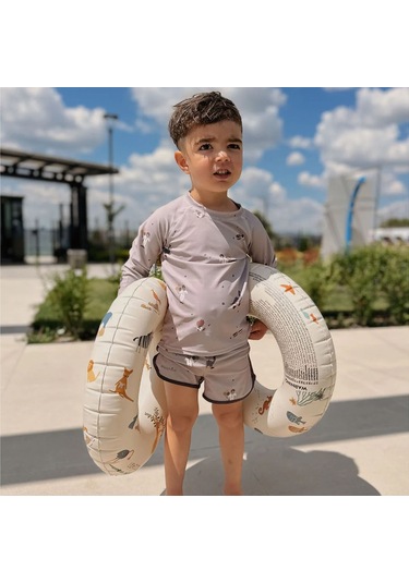 Nuuroo Kris Uv Korumalı Erkek Uzun Kollu Mayo Tişört Dino Nu397 Çok Renkli