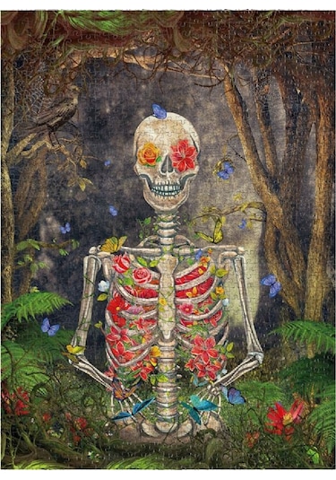 Nova Puzzle 1000 Parça - Çiçek Açan İskelet