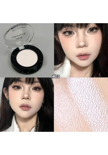 Tek Renkli Mat Beyaz Göz Farı Astar Makyaj Kalıcı Pürüzsüz Giymek Kolay Doğa 05 01 Garden Rose