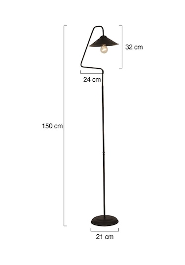 Helga Siyah Retro Lambader