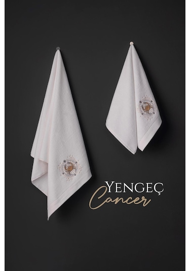 Varol %100 Microcotton Üst Kalite Havlu Seti Burç Nakışlı Yengeç-standart Yengeç Diğer