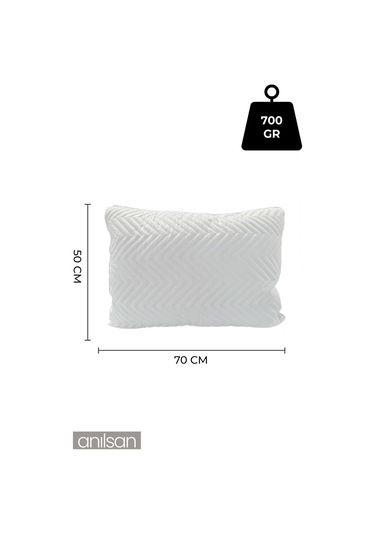 2'li Klimalı Ortopedik Yastık - Yumuşak Ve Hava Kanallı 50x70 Cm, 700 Gr Premium Silikon