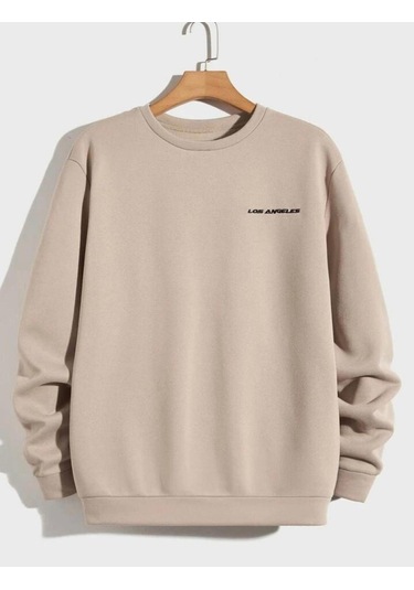 Unisex 2ip Şardonlu Denim Core Baskılı Sax Oversize Sweatshirt Saxcore