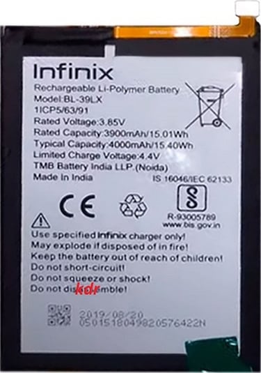 Kdr İnfinix Smart 4 Batarya Pil