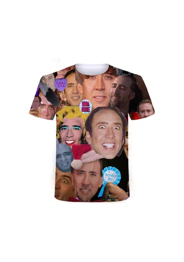 Snapbuy 3d Baskılı Hip Hop Harajuku Kısa Kollu T-shirt - Yazlık Eğlenceli Aktör Desenlikoyu Grierkek Koyu Gri