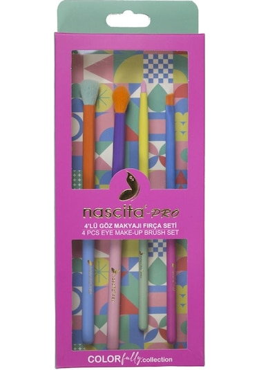 Nascita Colorfully Collection 4lü Göz Makyaj Fırça Seti - 133 Nasbrushset133