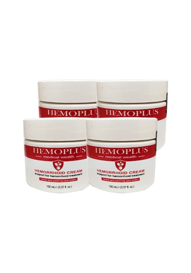 Hemoplus Büyük Boy Hemeroid Krem 4 Adet 150 Ml Ba.sur Kremi