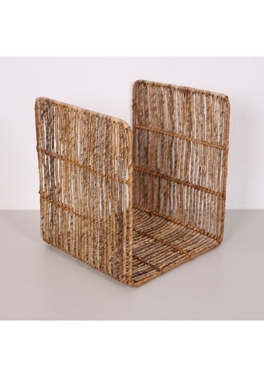 Babil Doğal Muz Lifi Odunluk & Sehpa & Saklama Düzenleme 48x40 Cm Naturel