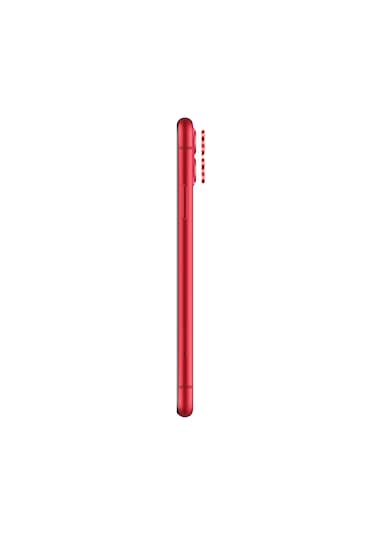 Safeus Safir Temperli Kamera Lens Koruyucu, Apple Uyumlu iPhone 11 İle Kırmızı