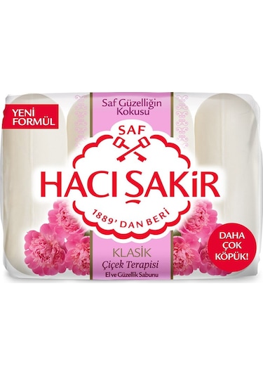 Hacı Şakir Klasik Çiçek Terapisi Güzellik Sabunu 4 x 70 G