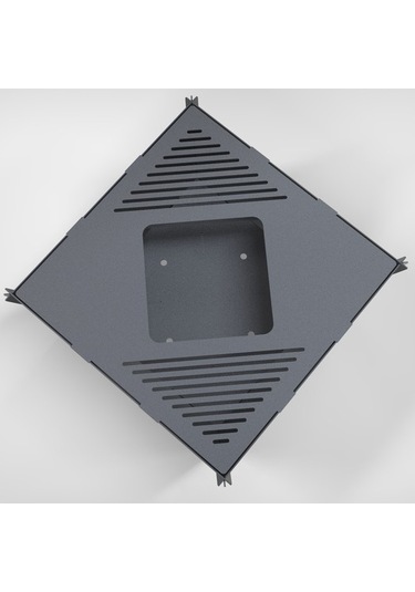 Portatif Ateş Çukuru Izgaralı Bahçeniz İçin Dekoratif Siyah