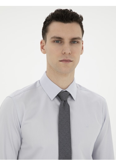 Pierre Cardin Erkek Gri Gömlek Basic 50286102-vr024 Gri