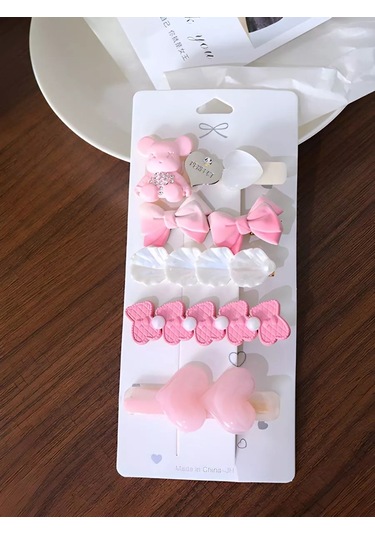 Bijoubijou Saç Tokası Seti 245695471 Pembe