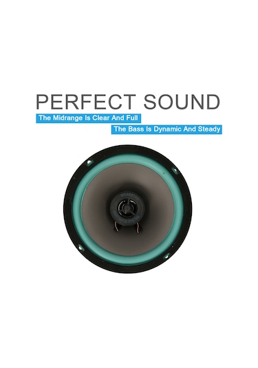 Dianziye 100w 6.5" Oto Hoparlörü - Yüksek Hassasiyetli, Düşük Distorsiyonlu, Su Geçirmez, Tüm Müzik Stillerine Uygun, Evrensel Montaj Desteği