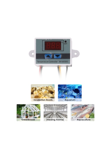 Xh-w3001 Dijital Lcd Ekran Sıcaklık Kontrol Cihazı Mikrobilgisayar Termal Regülatör Termokupl Termostat /