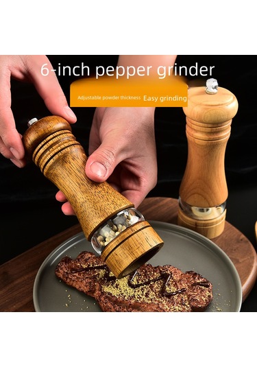 Hombey Manuel Biber Değirmeni Ahşap Gövde Seramik Çekirdekli Ev Ve Hediye İçin Evde Kullanıma Uygun Modern Tasarım Diğer