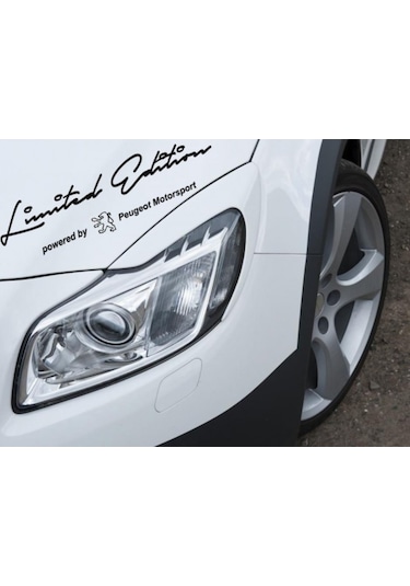 Limited Edition Sınırlı Sayıda Peugeot Araba Sticker Yapıştırma