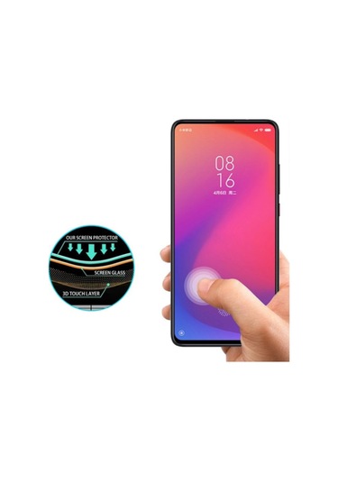 Xiaomi Redmi K20-K20 Pro-Mi 9T 5D Full Kaplama Kırılmaz Cam Ekra Siyah