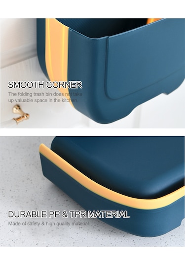 5l Katlanabilir Çöp Kutusu Katlanabilir Asma Çöp Kutusu Mutfak Dolabı Kapısı Yatak Odası Banyo Ofis Araba İçin Katlanabilir Çöp Kutusu Diğer