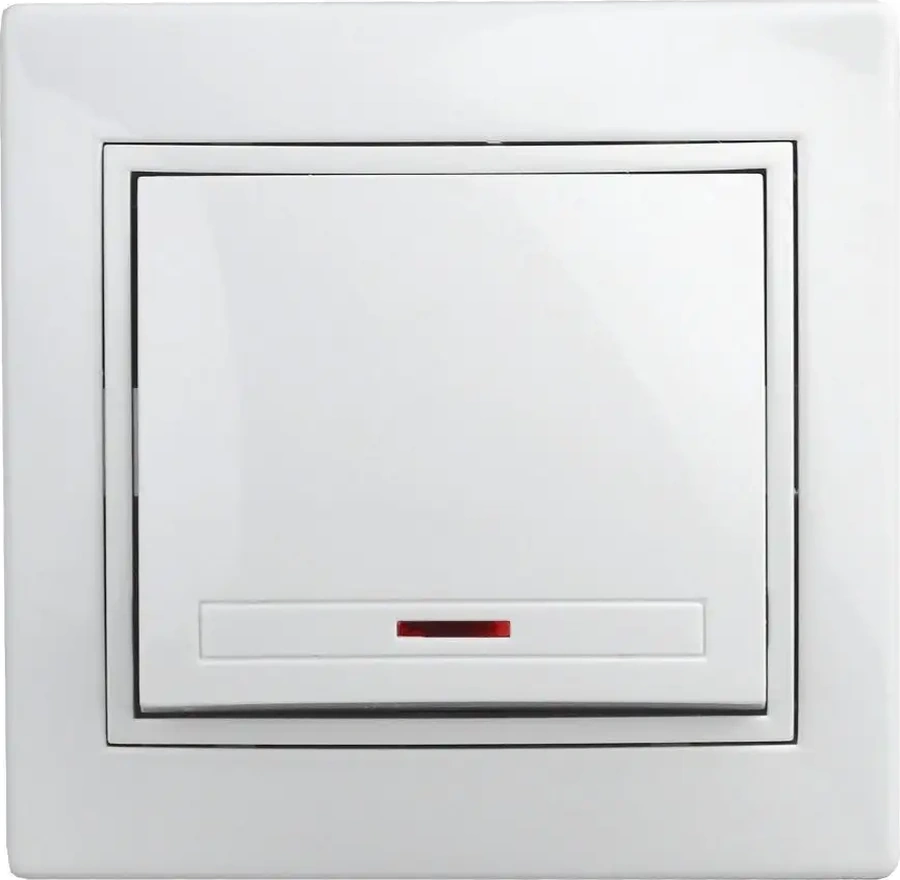 Intro Tek Tuşlu Plano 250v Aydınlatmalı Anahtar 123411272