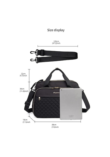 Jialan Anne Bebek Bezi Çantası Büyük Kapasiteli Çanta Anne İçin Siyah