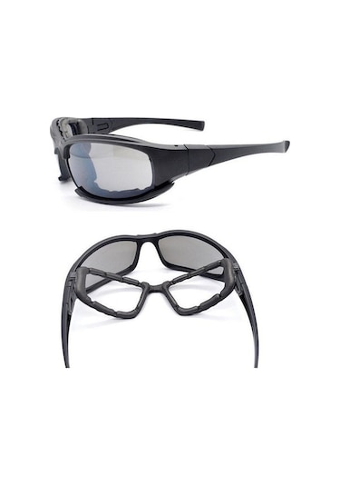 Yaozixa X7 Daisy Tactical Güneş Gözlüğü - Polarize Lensli Motosiklet, Bisiklet Turları İçin Rüzgar, Kum Ve Darbe Koruyucu Çok Renkli