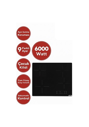 Afm Tech Ve Ferre Elektrikli Vitro CQ D037 + FM7701 + V6-04 Ankastre Set