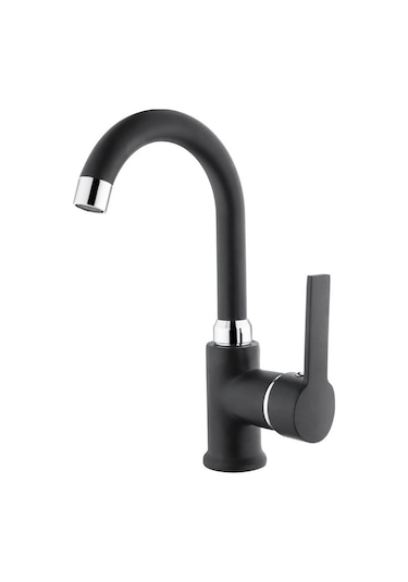 İtimat Idea Siyah 563Kcb Kuğu Lavabo Bataryası