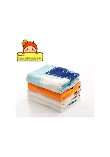 Dianziye Bebek Gelişimini Kaydetmek İçin Flanel Milyat Stones Battaniye - Fotoğraf Çekimleri İçin Gemi Desenli Arka Plan Çok Renkli