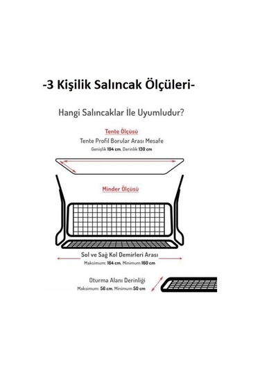 Mandaş Süngerli 3 Kişilik Salıncak Minder Seti -yeşil Krem Yeşil