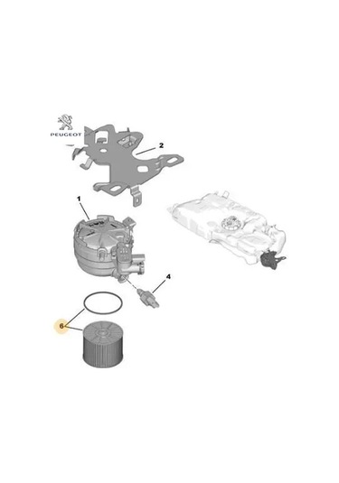 Mazot Filtresi 308-3008-5008 1.5 Peugeot Peugeot, Opel, Toyota, Ds, Cıtroen 9820226380