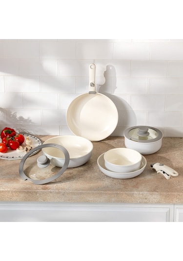 Emsan Easy Click 9 Parça Tencere Seti Gri