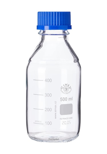 Simax Cam Otoklav Şişe 500 Ml - Vida Kapaklı Boş Şişe