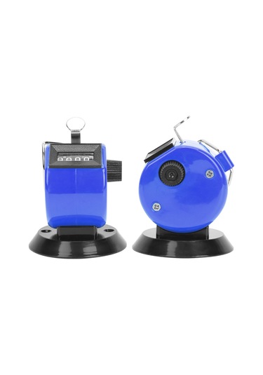 Yaozixa Berm Mekanik El Sayacı, 4 Basamaklı Abs Kasa, 9999'e Kadar Sayma Aralığı, Kanca Ve Tabanlı, Masaüstü/kollektif Toplamlar İçin Mavi